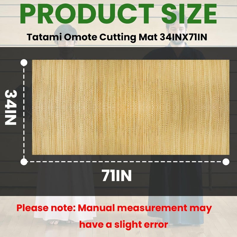 LeoLvd Tameshigiri Tatami Mat, Japanese Sword Cutting Practice Target for Katana, 71x34 Inch, Made of Authentic Straw for Samurai Martial Arts Training - Image 5